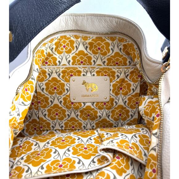 Emma Fox Beige Handbag Two Outside Pockets - Picture 8 of 12